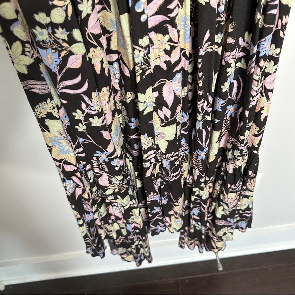 Free People Heat Wave Floral Print High/Low Dress Midnight Combo NWT Size Medium - Picture 14 of 15